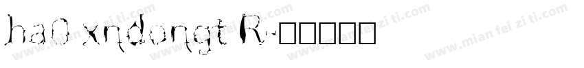 ha0 xndongt R字体转换